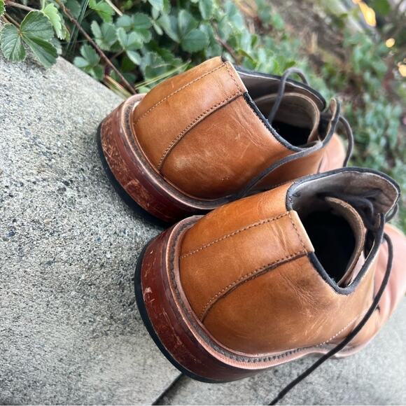 Banana Republic Italian Leather Tan Oxford Dress Shoes 9M main image 4